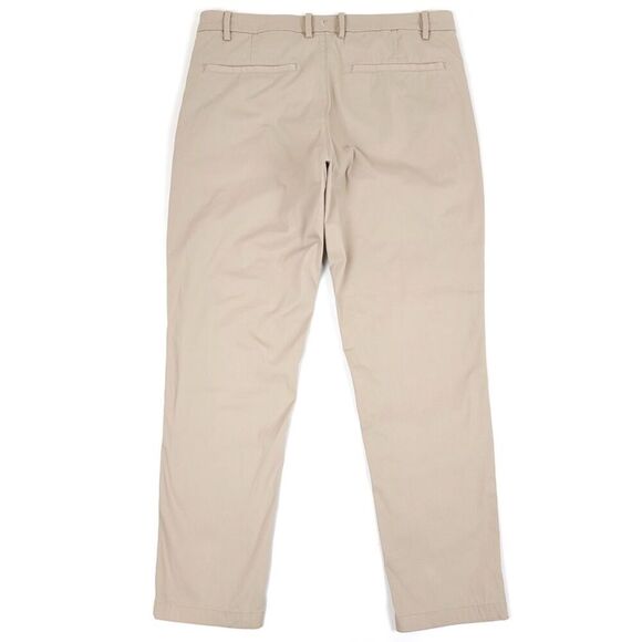 BIRDDOGS Jeff Pesos Tailored Slim Fit Stretch Pants Driftwood Khaki Tan 32x31 - Picture 6 of 8